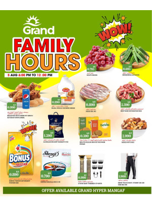 Family Hours Offer - Mangaf