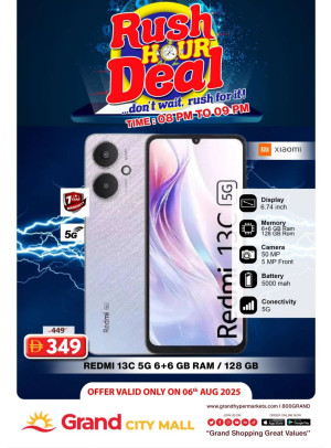 Rush Hour Deal - Grand City Mall