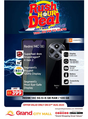 Rush Hour Deal - Grand City Mall