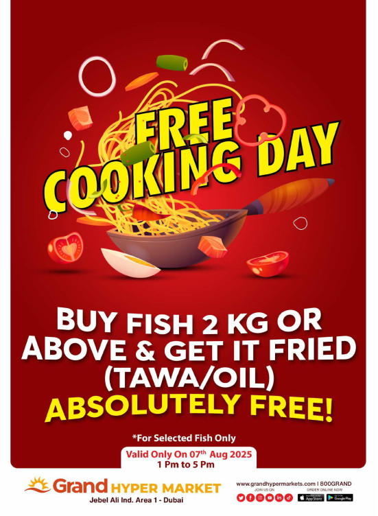 Free Cooking Day - Grand Hypermarket Jebel Ali