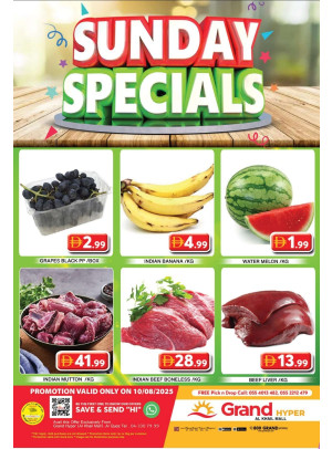 Sunday Specials - Grand Hyper Al Khail Mall