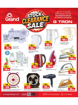 Stock Clearance Sale