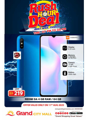 Rush Hour Deal - Grand City Mall
