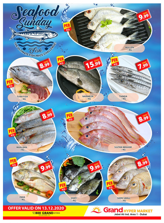 Seafood Sunday - Grand Hypermarket Jebel Ali