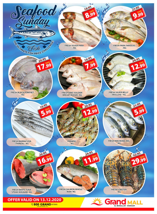 Seafood Sunday - Grand Mall Sharjah