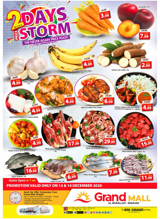 Two Days Price Storm - Grand Mall Sharjah