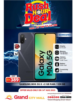 Rush Hour Deal - Grand City Mall