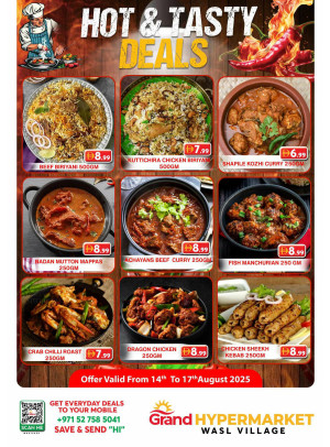Hot & Tasty Deals - Wasl Village, Dubai