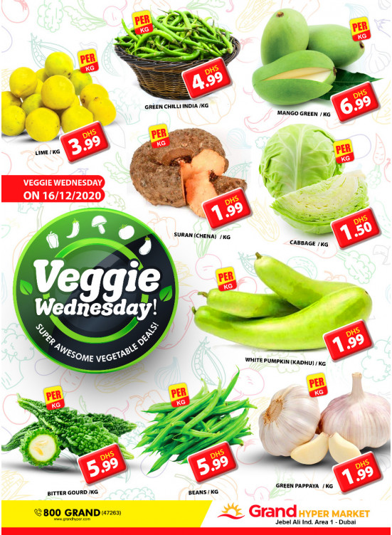 Veggie Wednesday - Grand Hypermarket Jebel Ali