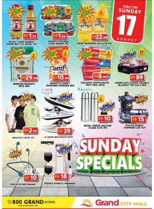 Sunday Specials - Grand City Mall