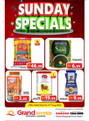 Sunday Specials - Grand Hyper Muhaisnah