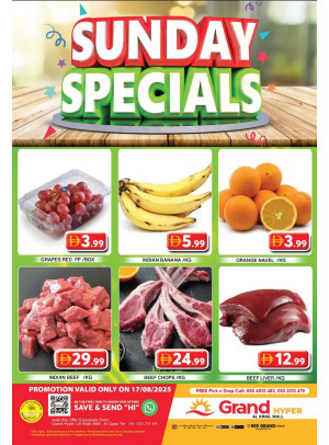Sunday Specials - Grand Hyper Al Khail Mall