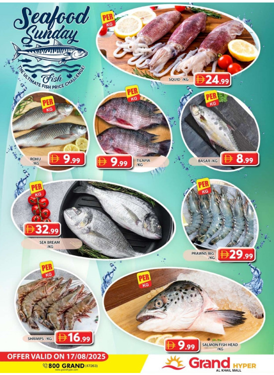 Seafood Sunday - Grand Hyper Al Khail Mall