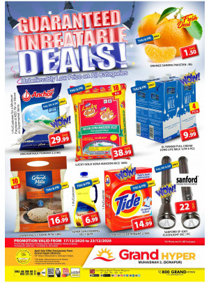 Guaranteed Unbeatable Deals - Grand Hyper Muhaisnah