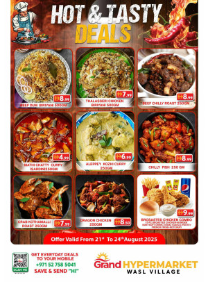 Hot & Tasty Deals - Wasl Village, Dubai