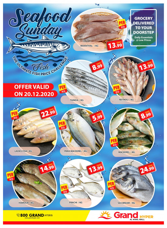 Seafood Sunday - Grand Hyper Al Khail Mall
