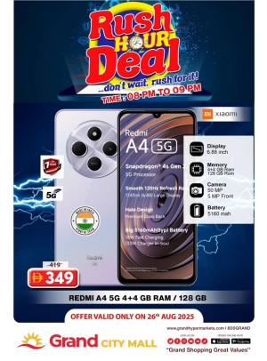Rush Hour Deal - Grand City Mall