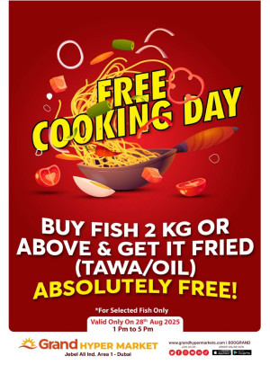 Free Cooking Day - Grand Hypermarket Jebel Ali