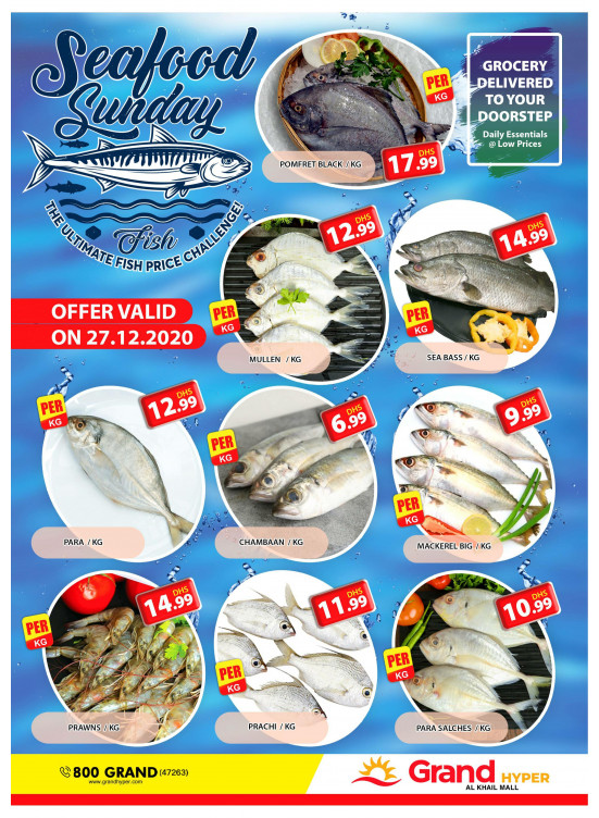 Seafood Sunday - Grand Hyper Al Khail Mall