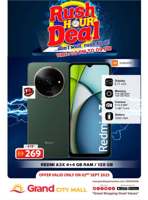 Rush Hour Deal - Grand City Mall