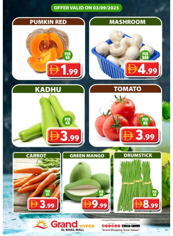 Veggie Wednesday - Grand Hyper Al khail Mall