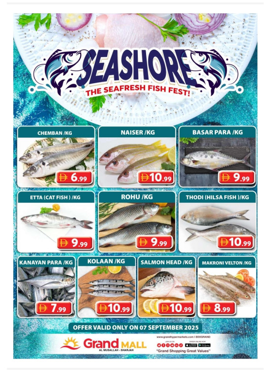 Seafood Sunday - Grand Mall Sharjah