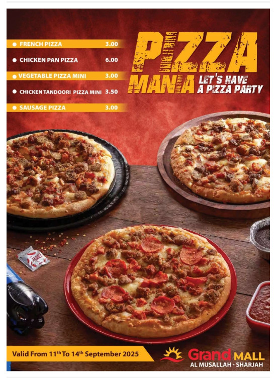 Pizza Mania - Grand Mall Sharjah