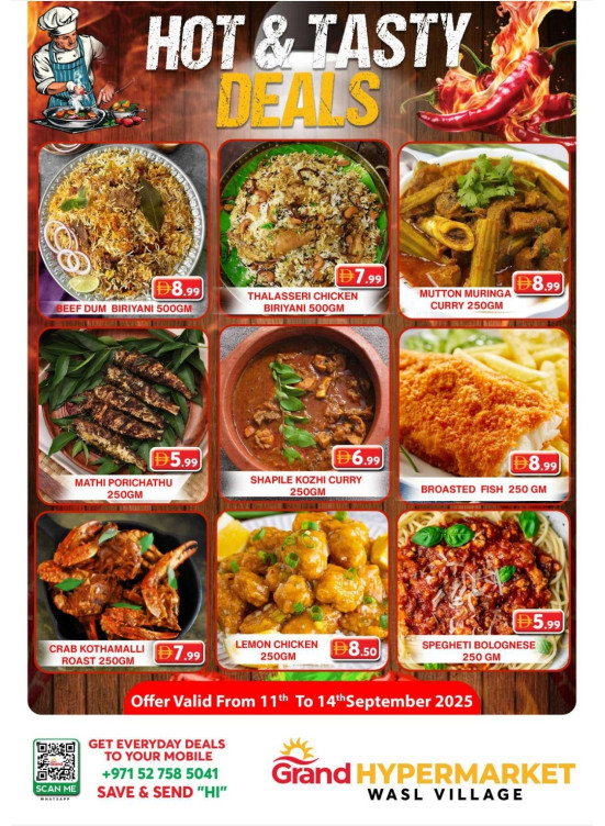 Hot & Tasty Deals - Wasl Village, Dubai