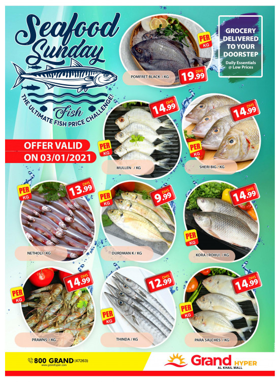 Seafood Sunday - Grand Hyper Al Khail Mall
