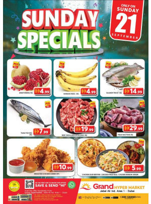 Sunday Specials - Grand Hypermarket Jebel Ali
