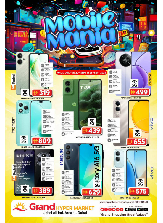 Mobile Mania - Grand Hypermarket Jebel Ali