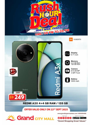 Rush Hour Deal - Grand City Mall