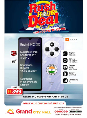 Rush Hour Deal - Grand City Mall