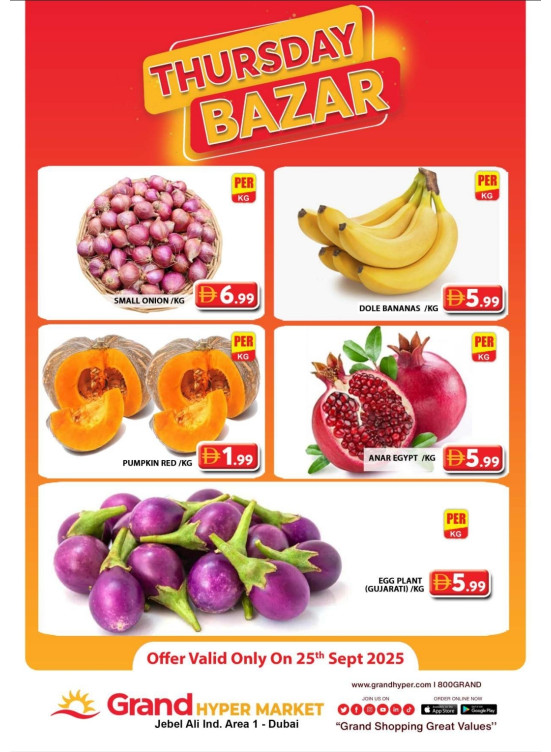 Thursday Bazar - Grand Hypermarket Jebel Ali
