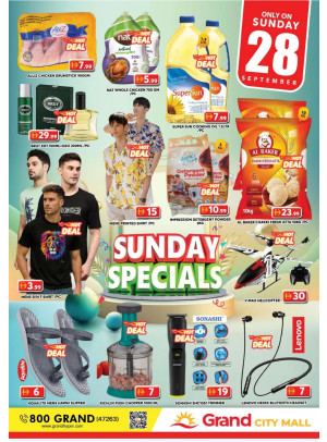 Sunday Specials - Grand City Mall