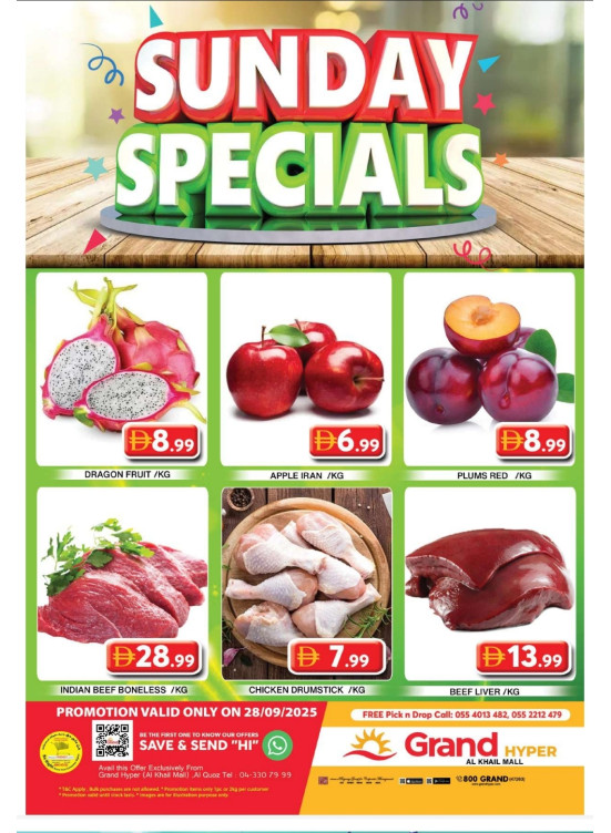 Sunday Specials - Grand Hyper Al Khail Mall