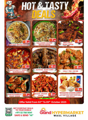 Hot & Tasty Deals - Wasl Village, Dubai