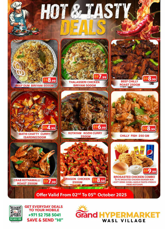 Hot & Tasty Deals - Wasl Village, Dubai