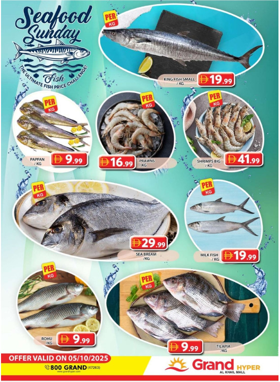 Seafood Sunday - Grand Hyper Al Khail Mall