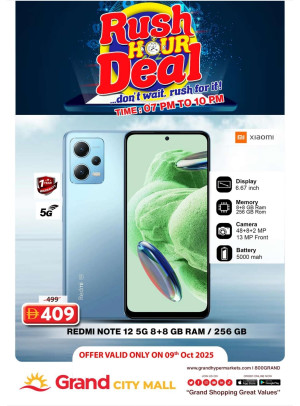 Rush Hour Deal - Grand City Mall