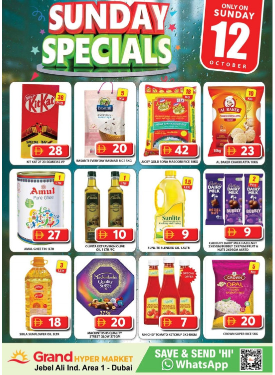Sunday Specials - Grand Hypermarket Jebel Ali
