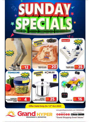 Sunday Specials - Grand Hyper Muhaisnah