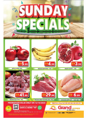 Sunday Specials - Grand Hyper Al Khail Mall