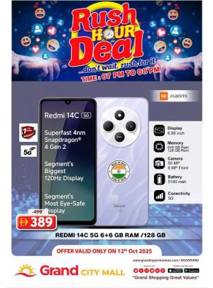 Rush Hour Deal - Grand City Mall