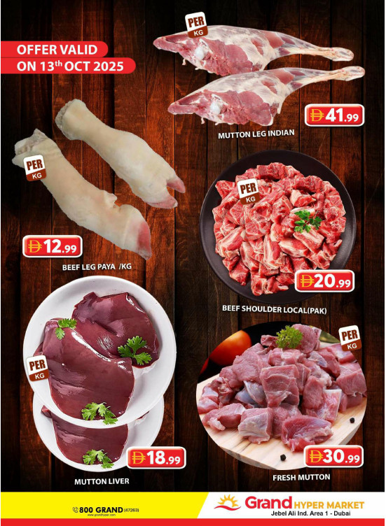 Meat Deals - Grand Hypermarket Jebel Ali