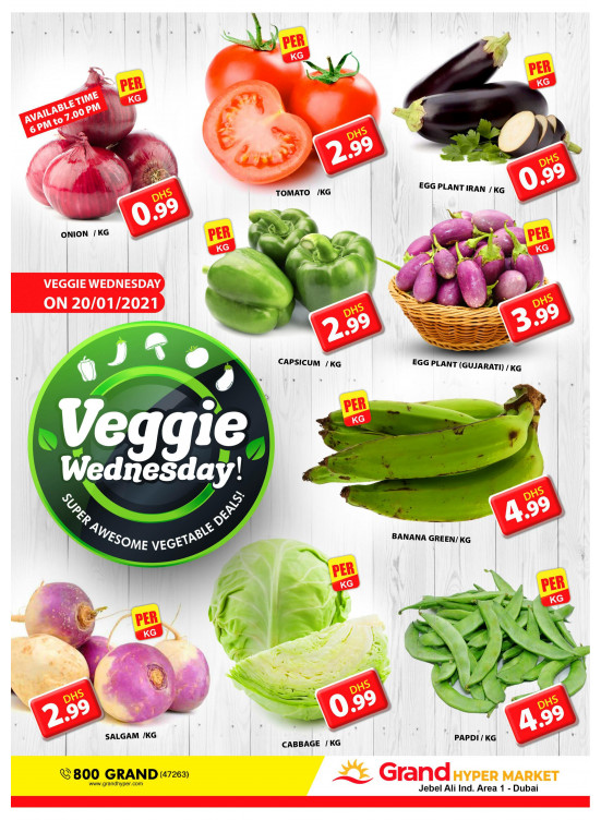 Veggie Wednesday - Grand Hypermarket Jebel Ali