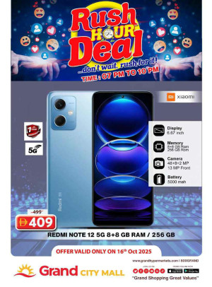 Rush Hour Deal - Grand City Mall