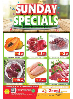 Sunday Specials - Grand Hyper Al Khail Mall