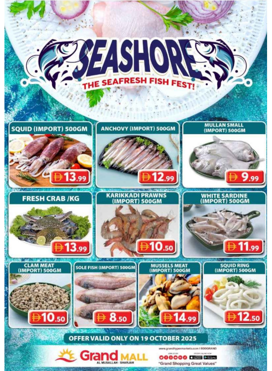 Seafood Sunday - Grand Mall Sharjah