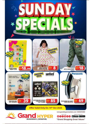 Sunday Specials - Grand Hyper Muhaisnah